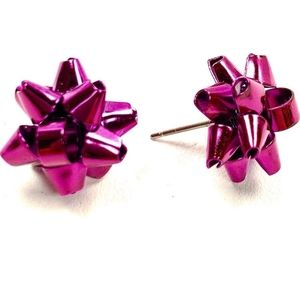 NEW Kate Spade Bourgeois Bow Stud Earrings in Pink